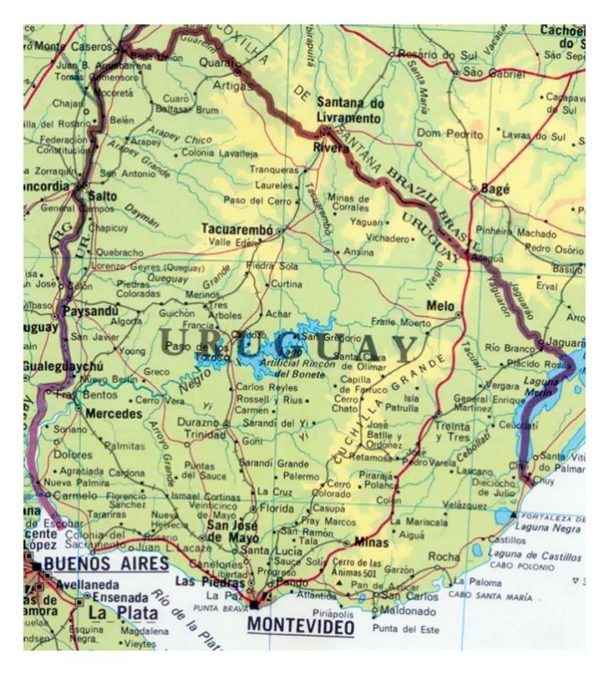 mapa Uruguay