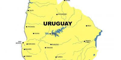 Mapa Uruguay ibaiaren